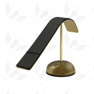 پایه دستبندی بغل استیل پایه دار مشکی طلایی